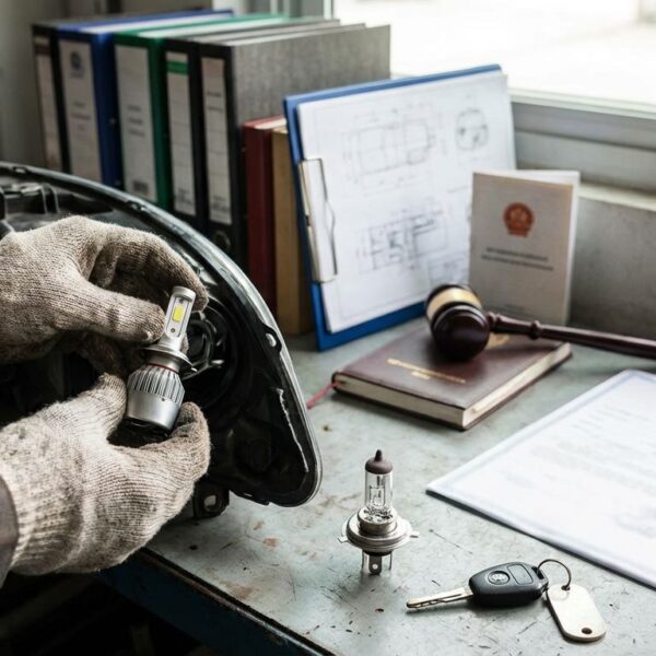 Retrofit LED zamiast halogenów – przepisy, legalność i ryzyko utraty dowodu