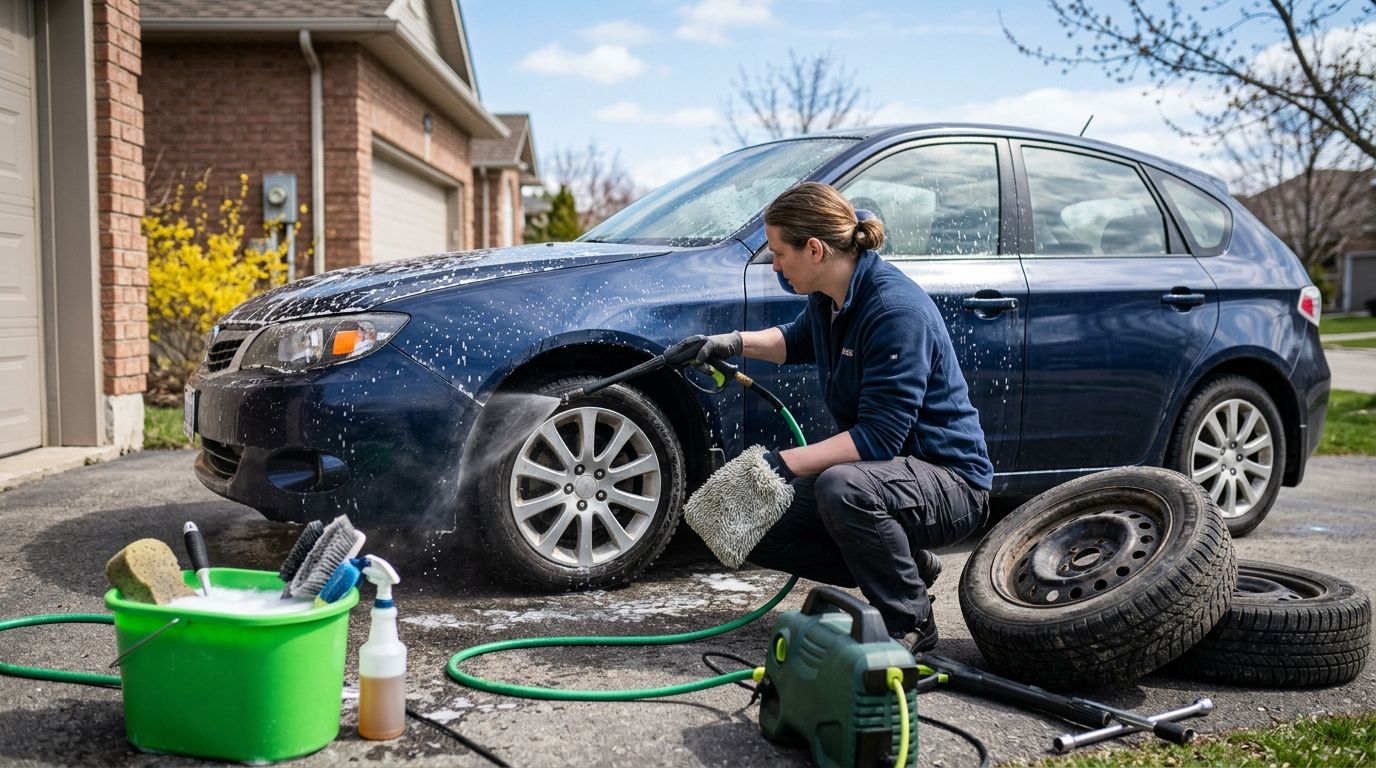 Jak przygotować samochód na wiosnę po sezonie zimowym?