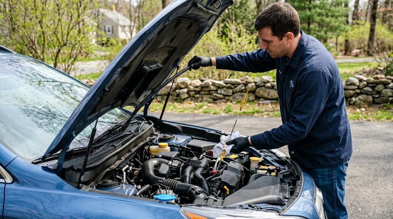 Sprawdzenie płyn&oacute;w eksploatacyjnych i wycieraczek
